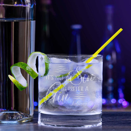 SEO. 2er Set Montana GIN - Gläser "It´s Not a Sin to Prefer A Gin" mit Wunschnamen - Linkreich
