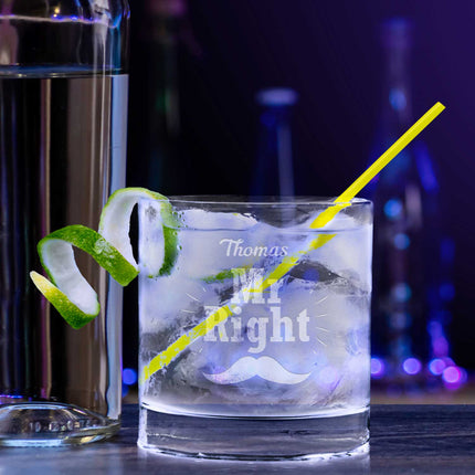 SEO. 2er Set Montana GIN - Gläser "Mr Right & Mrs Always Right" mit Namen - Linkreich