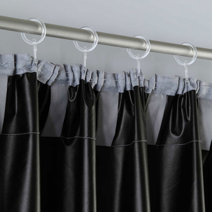 2er Pack Vorhänge Verdunkelung »DARK« 100% Blickdicht verdeckte Schlaufen Kräuselband Raffhalter Softshell Material Lichtundurchlässig 10000350-2