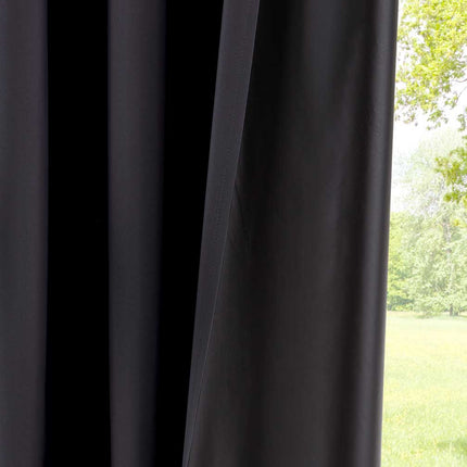 2er Pack Vorhänge Verdunkelung »DARK« 100% Blickdicht verdeckte Schlaufen Kräuselband Raffhalter Softshell Material Lichtundurchlässig 10000350-2