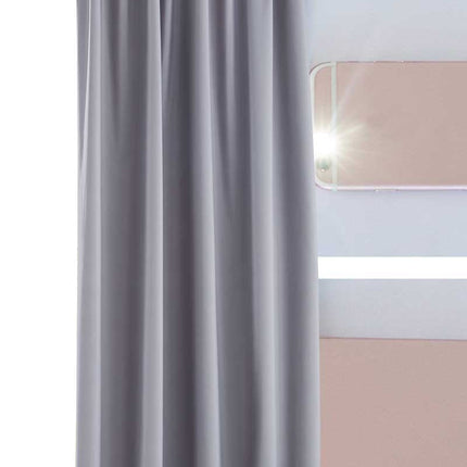2er Pack Vorhänge Verdunkelung »DARK« 100% Blickdicht verdeckte Schlaufen Kräuselband Raffhalter Softshell Material Lichtundurchlässig 10000350-2