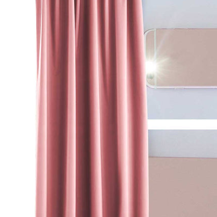 2er Pack Vorhänge Verdunkelung »DARK« 100% Blickdicht verdeckte Schlaufen Kräuselband Raffhalter Softshell Material Lichtundurchlässig 10000350-2
