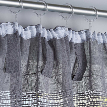 2er Set Gardinen Voile »Sanremo« Landhaus-Stil Querstreifen Leinen Häkel Optik Netzstruktur verdeckte Schlaufen Gardinenband 20190340-2otto