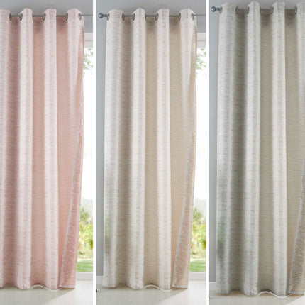 2er Set Vorhänge Ösen Schal Jacquard »Sivas« Blickdicht  Gardine Edle Musterung 202073-2