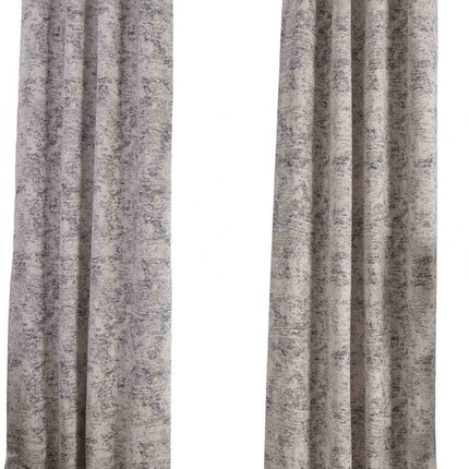 2er Set Vorhänge Wendevorhang HxB 245x140 cm Creme Schwarz Jacquard-Muster »VENEDIG« Beidseitig Nutzbar Hell/Dunkel Kunststoffösen Flexibles Raumdesign 2023310-2