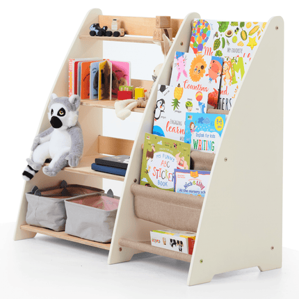 2in1 Montessori-Regal für Kleinkinder – Bücher & Spielzeug