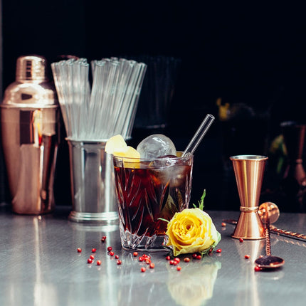 2x 15cm (Gerade) Glasstrohhalme mit persönlicher Gravur (Glastrinkhalme) kaufen bei Linkreich – Jetzt entdecken!