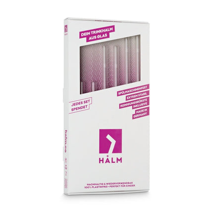 SEO. 2x 23cm + 2x 20cm + 2x 15cm (Gerade) Glasstrohhalme - Linkreich