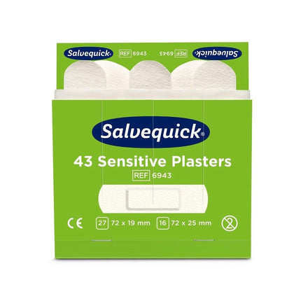 Sensitive plaster, 43 stk./nachfüllung (vlies) | Packung (6 Stück)