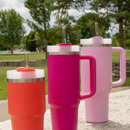 6x Stanley Cup Glasstrohhalme für 40oz Cups & Quencher & Flaschen bis 1,2 Liter