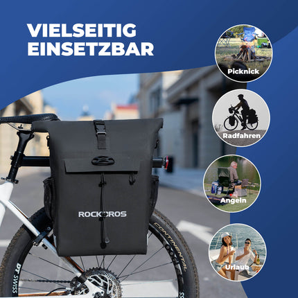 3 in 1 Wasserdicht Gepäckträgertasche Rucksack Umhängetasche 18L (Fahrradtaschen) kaufen bei Linkreich – Jetzt entdecken!