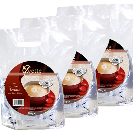 300 Kaffeepads Regular 12x 25er Beutel Yvette