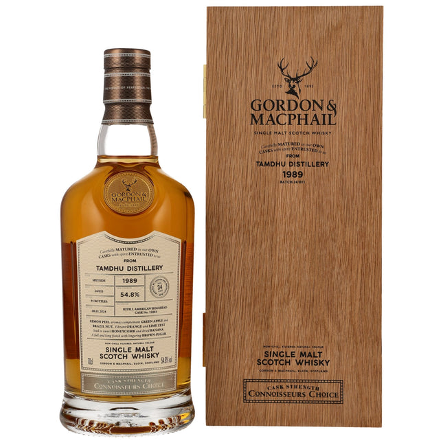 Tamdhu 34 1989/2024 - Gordon & MacPhail Connoisseurs Choice - 	Refill American Hogahead #12881