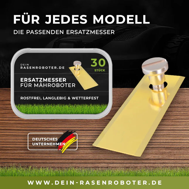 30x Titan Messer für ECHO Robotics | Gold-Edition 0,6mm