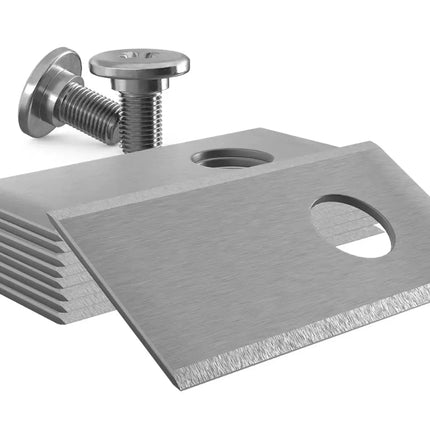 30x Edelstahl Messer für alle Parkside Mähroboter | Universal | 36x18mm