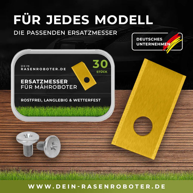 30x Titan Messer für Parkside PMRDA 20-Li B2 | Gold Edition | 36x18mm