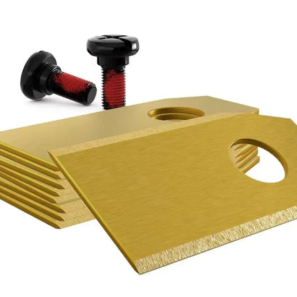 30x Titan Messer für alle Sunseeker Mähroboter | Gold Edition | 36x18mm