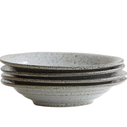 Tiefer Teller Rustic grau/blau