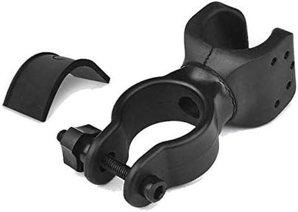 Fahrrad Halterung 360° Befestigung in Schwarz für Lampe