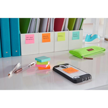Post-it® Super Sticky Notes, 76 mm x 127 mm, 90 Blatt/Block, 100% PEFC
