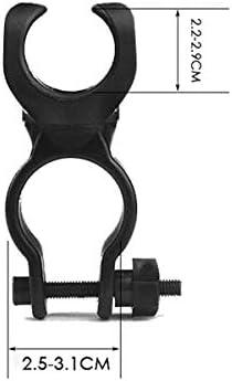 Fahrrad Halterung 360° Befestigung in Schwarz für Lampe