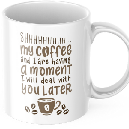 Lustige Tasse für die Kaffeepause Frühstück Morgen Arbeit Kaffee Büro Geschenk