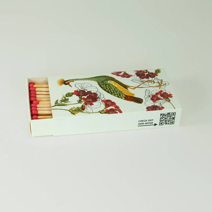 Vintage Streichhölzer – Lange Streichhölzer mit künstlerischem Motiv „Heron“