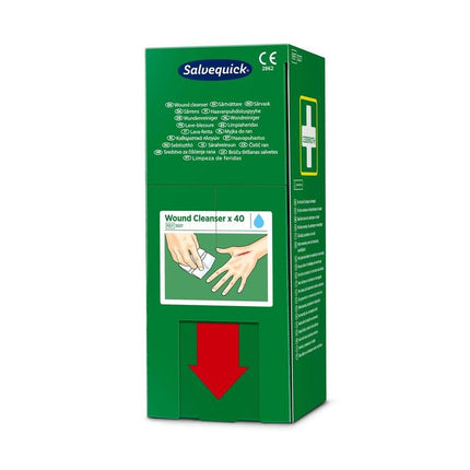 Salvequick savett wundreiniger (0,9% naci, steril) 40 stück | Packung (40 Stück)