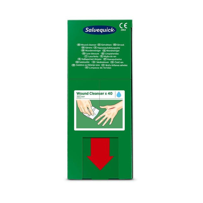 Salvequick savett wundreiniger (0,9% naci, steril) 40 stück | Packung (40 Stück)