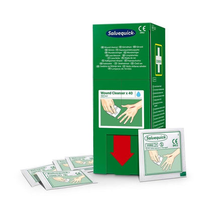 Salvequick savett wundreiniger (0,9% naci, steril) 40 stück | Packung (40 Stück)