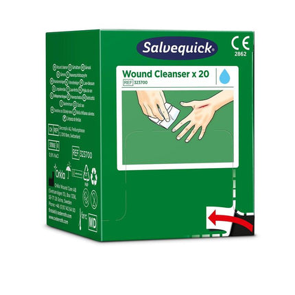 Salvequick savett wundreiniger (0,9% naci, steril) 20 stück | Packung (20 Stück)