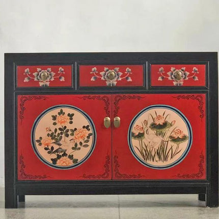 Vintage Asia Chinesische Kommode Sideboard Schrank "RedMagic" - Art. 33082-9