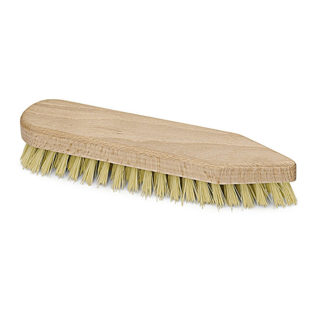 Nölle Profi Brush Scheuerbürste, 20 cm, spitz-rund, harte Fibre-Ersatz | 1 Stück