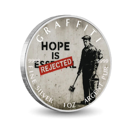 Silver Dissent Rejected Hope 1oz Fine Silver Coloured Coin