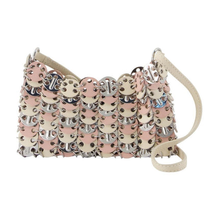 Schultertasche - Rabanne - Leder - Silber