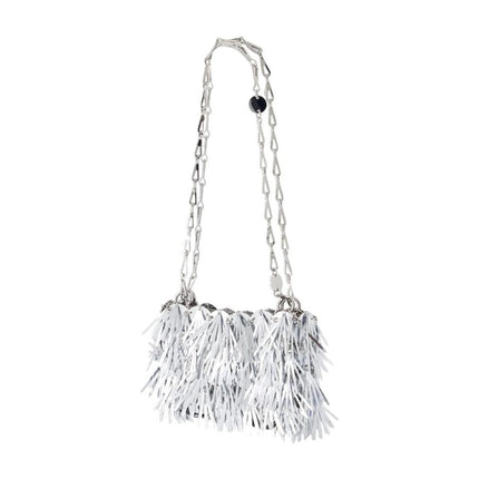 Schultertasche - Rabanne - Synthetik - Silber