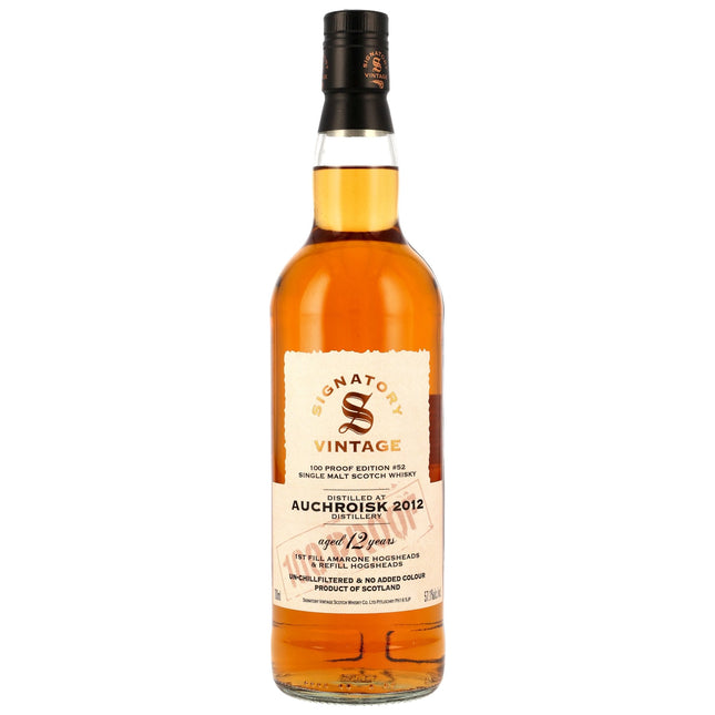 Auchroisk 12 2012/2025 - Signatory Vintage - 100 PROOF #52