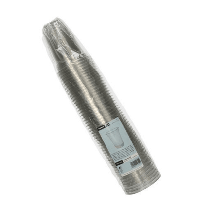 Starpak Plastikbecher (PET) "Hurricane" 0,3 l Ø 9,5 cm · 10,5 cm glasklar | Folie (50 Stück)