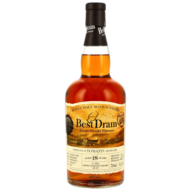 Tomatin 18 2007/2025 - Best Dram - 1st Fill PX Sherry Butt #900227