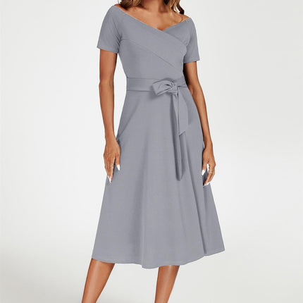Bardot Midi Dress In Grey