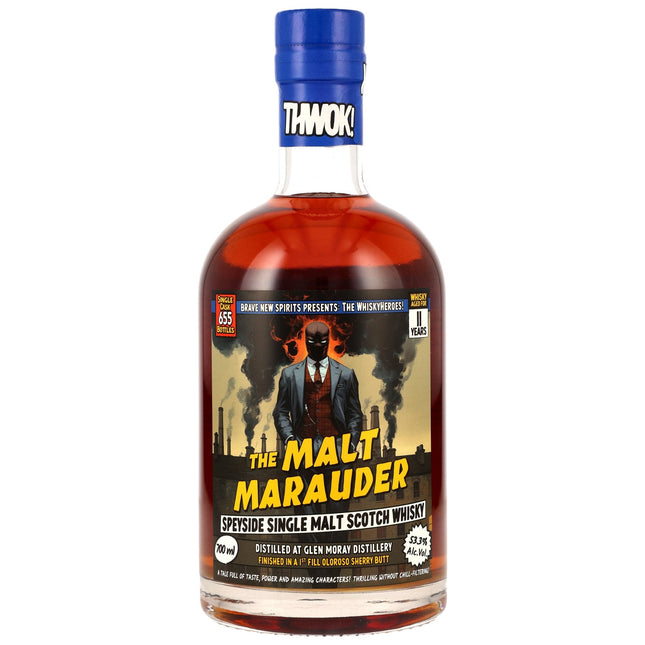 Glen Moray 11 2014/2025 - Whisky Heroes: The Malt Marauder - First Fill Oloroso Sherry Butt Finish