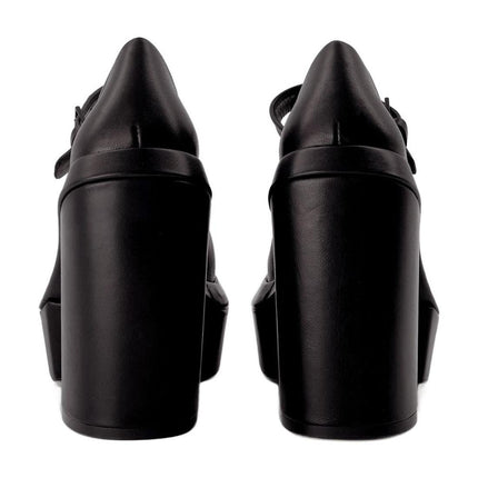 Pumps Juna aus schwarzem Leder