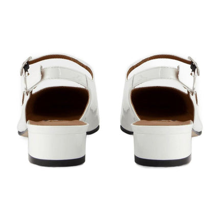 Peche Pumps - Carel - White - Patent Leather