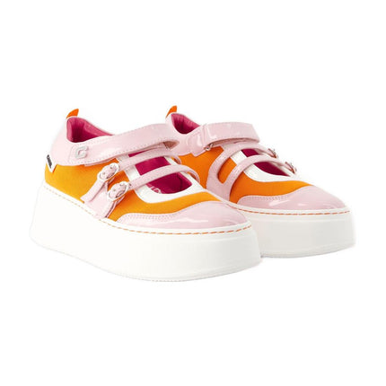 Sneakers Baskina - Carel - Leder - Orange/Pink