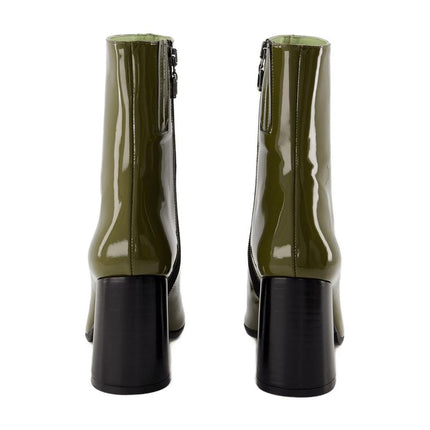 Stiefel Donna - Carel - Patent Leather - Khaki/black