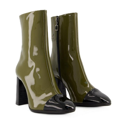 Stiefel Donna - Carel - Patent Leather - Khaki/black