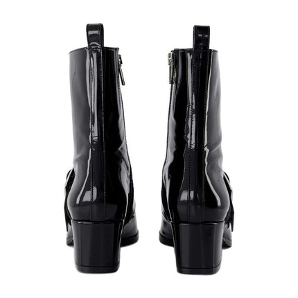 Rock Stiefel - Carel - Leder - Schwarz