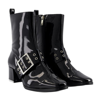 Rock Stiefel - Carel - Leder - Schwarz