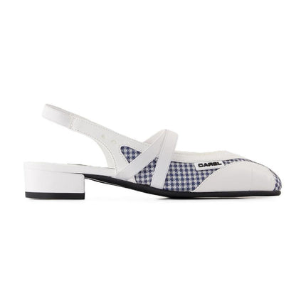 Sling Back Peachy - Carel - Leder - Weiß