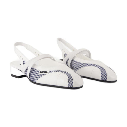 Sling Back Peachy - Carel - Leder - Weiß
